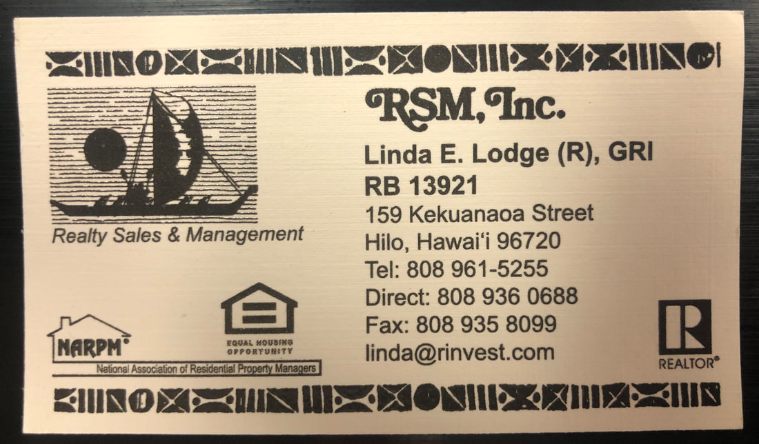 Business Card of Realtor Broker of RSM, Inc, Linda Lodge